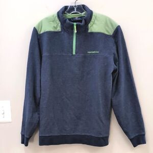 Vineyard Vines Men's Blue Green 1/4 Zip Sweatshirt Sz M